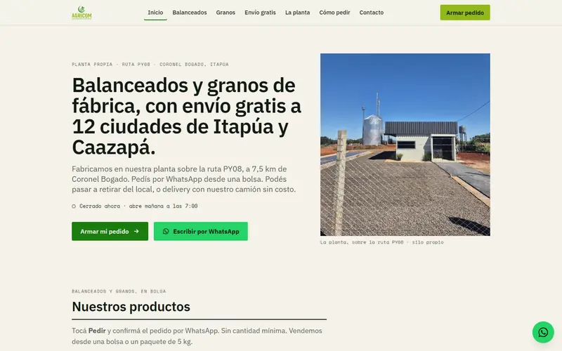 AGRICOM Silos website