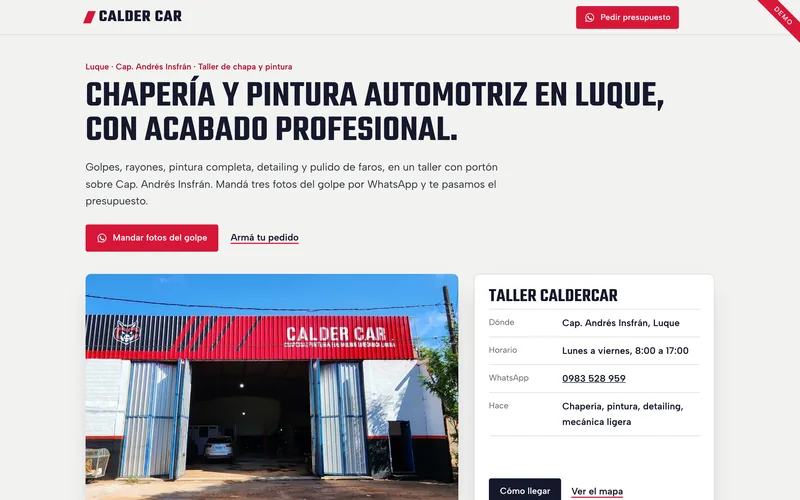 Taller CalderCar demo