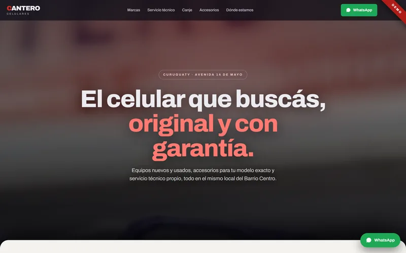 Demo de Cantero Cell