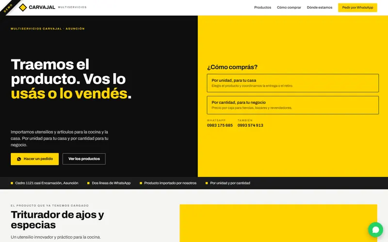 Multiservicios Carvajal demo