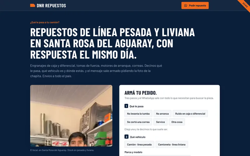 DNR Repuestos demo