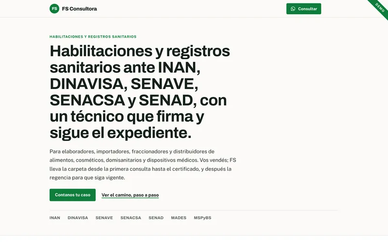 FS Consultora demo