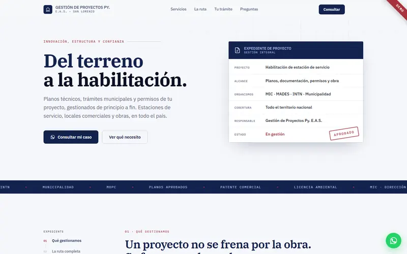 Gestión de Proyectos Py. demo