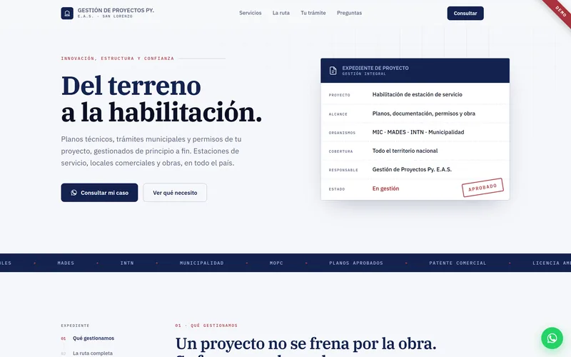 Gestión de Proyectos Py. demo