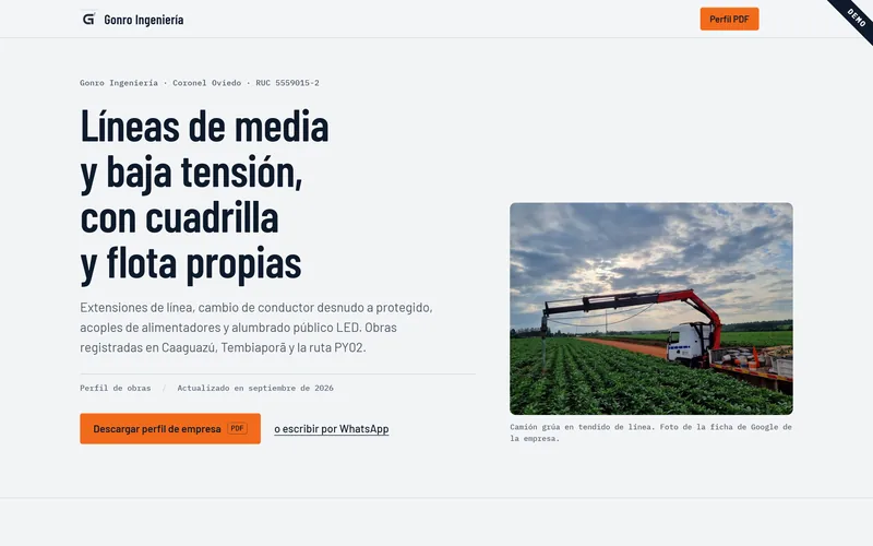 Gonro Ingeniería demo