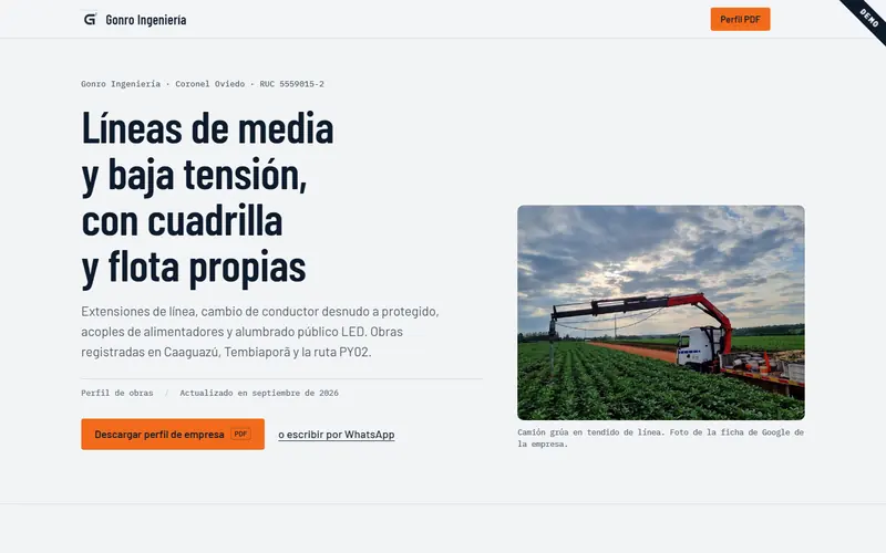 Gonro Ingeniería demo