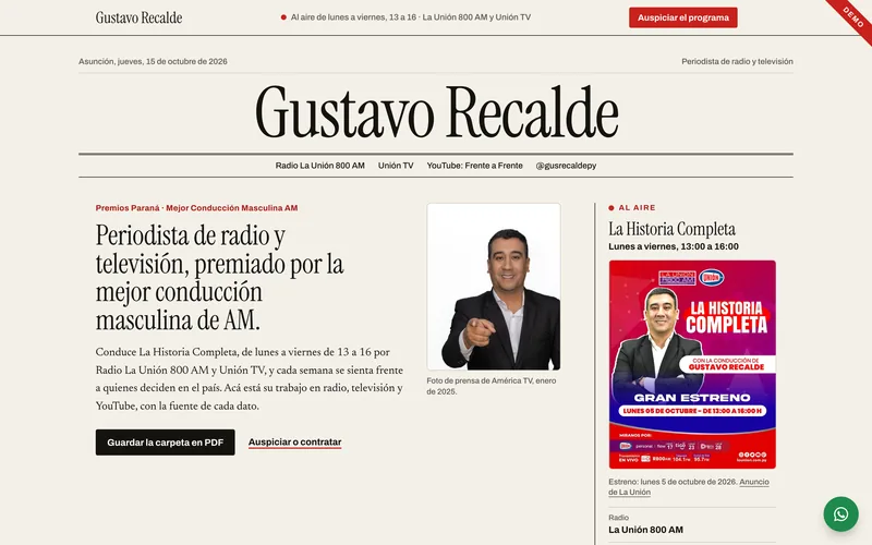 Gustavo Recalde demo