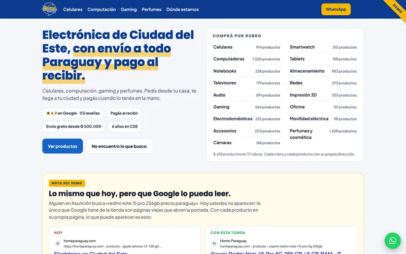 Home Paraguay demo