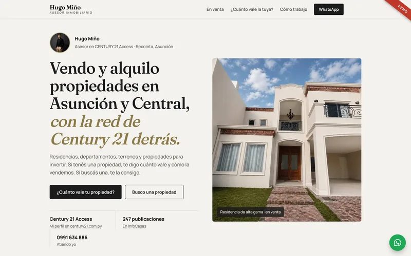 Hugo Miño · Century 21 Access demo