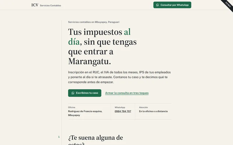 ICV Servicios Contables demo