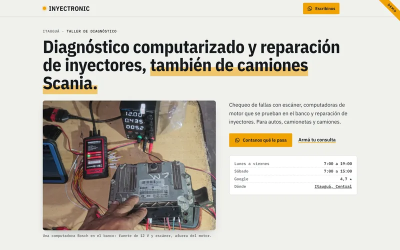 Taller Inyectronic demo
