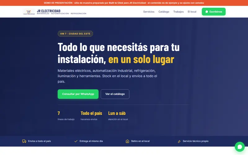 JR Electricidad demo