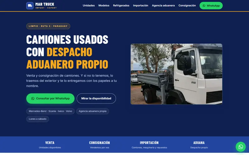 Mar Truck website