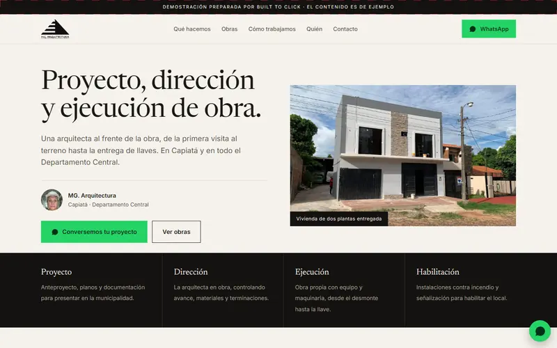 MG. Arquitectura demo