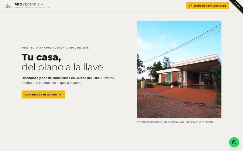 Proyectar S.A. demo