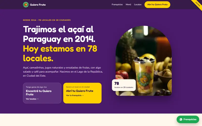 Quiero Fruta demo