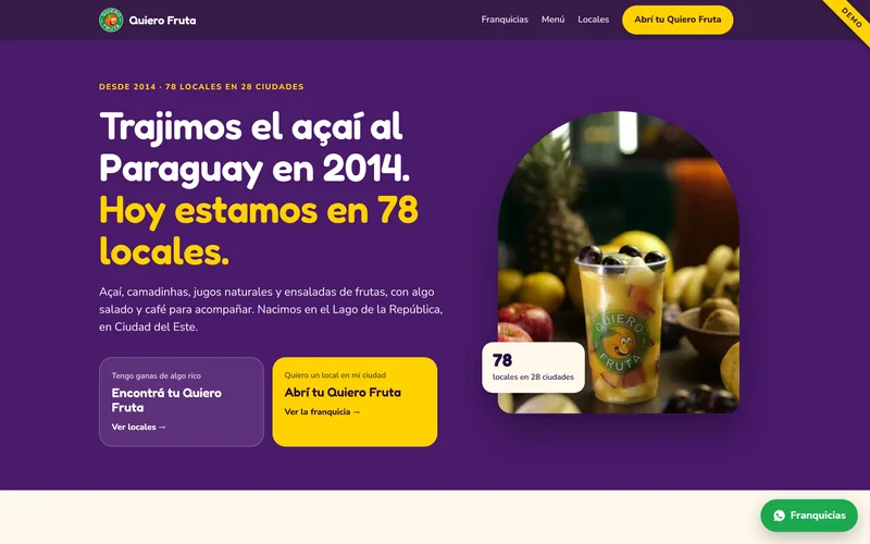 Quiero Fruta demo