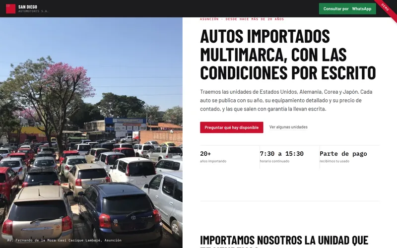 San Diego Automotores demo