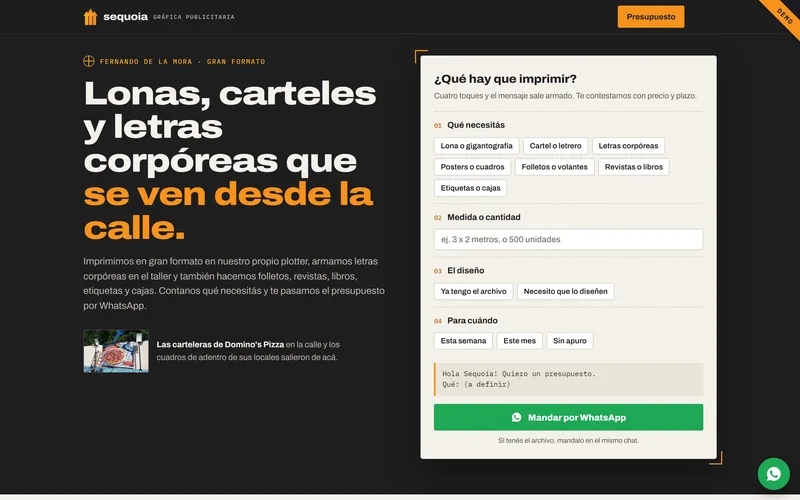 Sequoia Gráfica Publicitaria demo