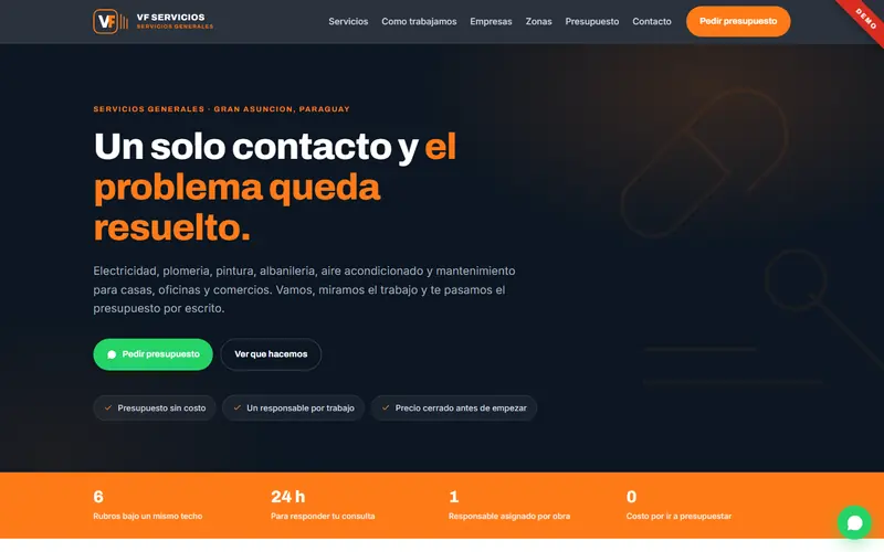 VF Servicios demo